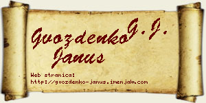 Gvozdenko Janus vizit kartica